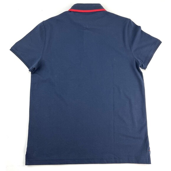 Tommy Hilfiger Custom Slim Fit Essential Signature Flag Polo Navy Mens M New - Picture 4 of 7